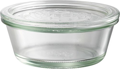 6 x 300 ml Weck Gourmet vetro barattolo di forma di/antipasti vetro/bicchiere da dessert/dopo speis vetro