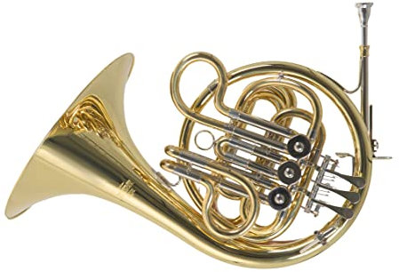 Roy Benson Kinder F-Waldhorn HR-212F (Speziell für Kinderarme konzipiert, mit Messing Schallstück, Goldmessing Mundrohr, Neusilber Zügen, in einem kinderfreundlichen Formetui)