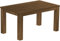 Esstisch Rio Classico 150x90 cm Nussbaum Holz Pinie Massivholz Esszimmertisch Echtholz ausziehbar vorgerichtet für Ansteckplatten Brasilmöbel
