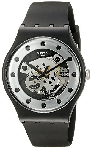Swatch Herren Armbanduhr Digital Quarz Silikon SUOZ147