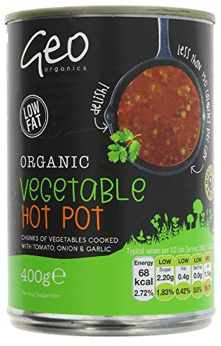 Geo Organics | Organic Vegetable Hotpot | 6 x 400g