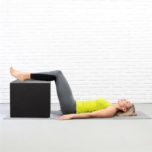 Foxx Schaumstoff Würfel M-L [50x45x40cm, ohne Bezug] Dunkelgrauer Bandscheibenwürfel/Stufenbett zur Entlastung der Bandscheiben