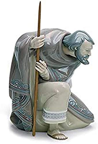 LLADRÓ Krippenfigur Der Heilige Josef. Ii. Heiliger Joseph (Krippenfigur). Porzellan.
