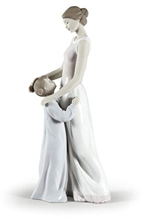 LLADRÓ Someone To Look Up To Mother Figurine. Porcelain Figure Figure.