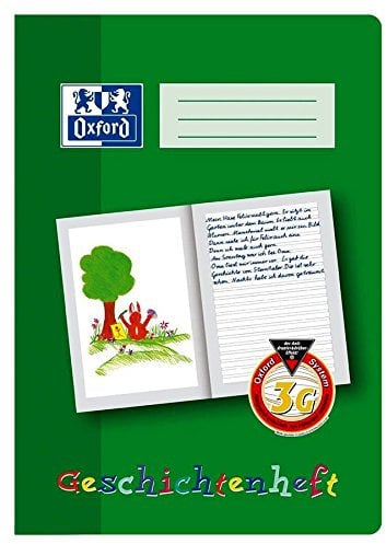 Oxford 100050098 Schreiblernheft LIN 4G - A4, 16 Blatt, 90g/qm, Geschichtenheft
