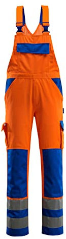 Mascot Latzhose Barras, 1 Stück, L82cm/C50, orange/kornblau, 07169-860-1411-82C50