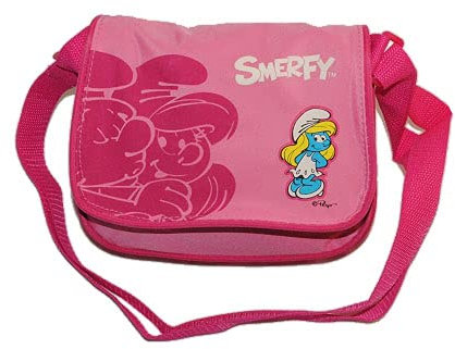 Umhängetasche Schlumpfine rosa abwischbar Kindertasche Tasche die Schlümpfe