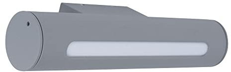 Brilliant Wandleuchte Außen Wandlampe Außenleuchte Wandstrahler, Metall, grau opal, 1x LED warmweiß, HxBxT 30x6,5x10 cm