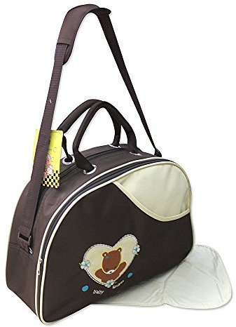 GMMH 2 tlg Baby Farbe beige braun Wickeltasche Pflegetasche Windeltasche Babytasche Reise Farbauswahl