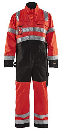 Blaklader 63731804 INSGESAMT HOHE VISIBILITÄT, Rot/Schwarz, grootte C52