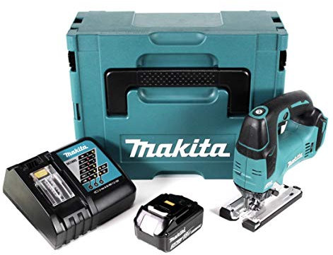 Makita dJV 181 scie sauteuse rF1J batterie li-ion 18 v par mACPaC, batterie bL 1830 3,0 ah-dC18RC-chargeur