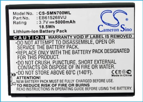 3.7V Battery for Samsung EB615268VA, GT-I9220, EB615268VUCST, GT-N7000, Galaxy Note