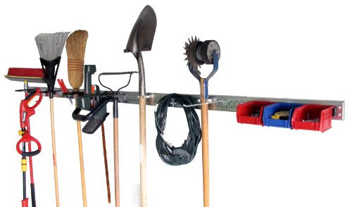 Wall Control Confezione organizer per binari da garage, in metallo, 2,8 m