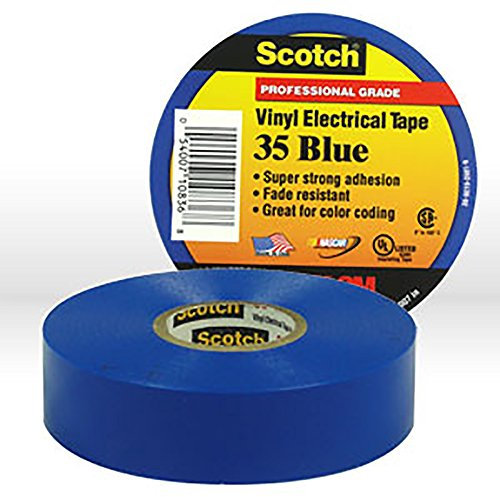 Scotch (R) ruban électrique codage Couleur Vinyle 35-blue-1/2, 1/2 en X 6,1 m (6,1 m X 13 mm)