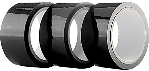Ouch! - Bondage Tape - schwarz - 20 m lang - 5 cm breit (3 x 1 Stück)