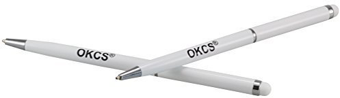 OKCS Eingabestift Touchstift Stylus für alle Smartphones, Tablets geeignet Farbe: Weiß