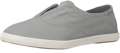 Keds Women's Chillax Washed Laceless Slip-On Sneaker,Drizzle Gray,5 M US