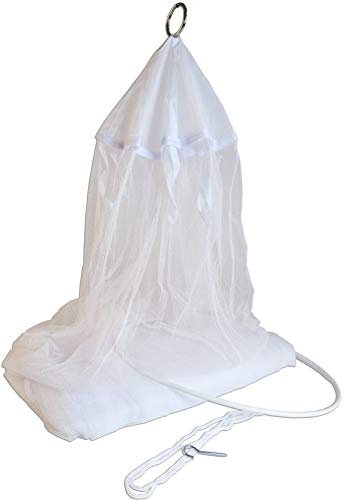 Windhager Insektenschutz PLUS Mosquito-Netz, Bett Baldachin gegen Mücken, Moskitonetz, 2,50 x 12,5 m, weiß, 03474