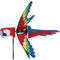 Windspiel - Flying MACAW JR - UV-beständig und wetterfest - Windrad: Ø70cm, Gesamthöhe: 150cm - inkl. Fiberglasstab und Bodendübel