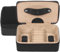 Windrose Schmuckdose Beluga/schwarz (Leder) - Hochwertige Handarbeit - Breite 14,5 cm - Leder