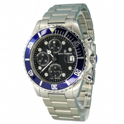 Revue Thommen Herren-Armbanduhr XL Diver Chronograph Automatik Edelstahl 17571.6135