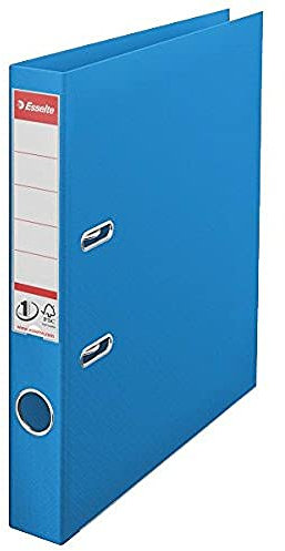 Esselte DIN A4 Ordner, Blau, 52 mm Rückenbreite, Kunststoff, Vivida Serie, 1 Pack, 624071