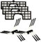 Menalux 900167086 MRK 02 Spazzole Laterali e Filtro Motore per Samsung Serie Navibot