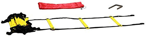 Boje Sport Koordinationsleiter Premium FLACH - 9 m, Feste Sprossen, Farbe: gelb