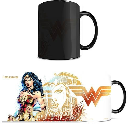 Morphing Mugs DC Comics Justice League (Wonder Woman) Keramikbecher, Schwarz