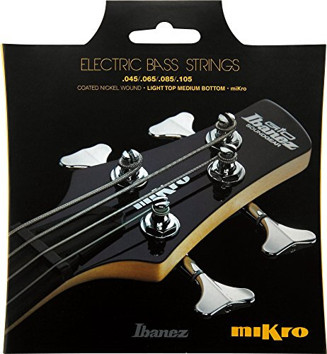 Ibanez IEBS4CMK - Kit di corde per basso, in nichel, 045-105, per scala Mikro