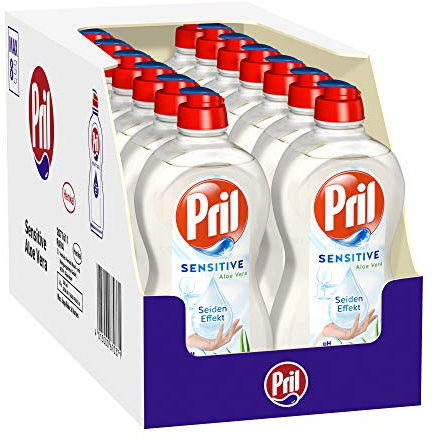 Pril Sensitive Aloe Vera, Spülmittel, pH-hautneutral mit Seideneffekt, (14 x 500 ml)