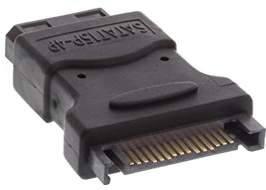 InLine SATA Stromadapter, 1x 5,25 Stecker an 15pin SATA Buchse