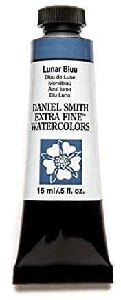 Tube de peinture aquarelle extra fine 15 ml Daniel Smith, Lunar Blue, n/a