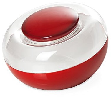 Omada Design Tarro de galletas, en plástico bicolor, capacidad 270 cl, con tapa hermética, interior visible, línea Movida