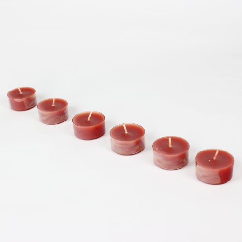 Teelichte mit Duft Duftkerzen Markenkerzen Kerzen 6er Pack, Zimt-Orange