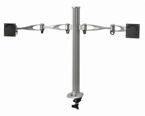 Cotytech Dual Monitor Desktop Mount Dual Swing Arm with Clamp Base (DM-21A2-C)