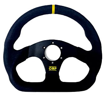 Omp OMPOD/1990/NN Superquadro Volante Black Suede Schwarz Spokes Rim, Unique