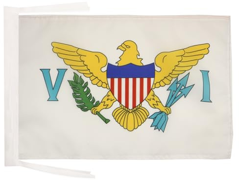 AZ FLAG Virgin Islands of the United States Flag 45x30 cm Cords | Indoor and outdoor use American 12x18 in decorative flag U S Virgin Islands double stitched seams and reinforced edges