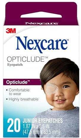 Nexcare Opticlude Orthopic Eye Patches, Junior Size - 20 Count by Nexcare
