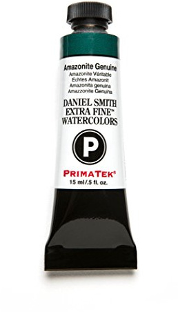 Daniel Smith 284600163 Extra Fine Watercolor 15ml Paint Tube, Amazonite Genuine, 0.5 Fl Oz (Pack of 1)