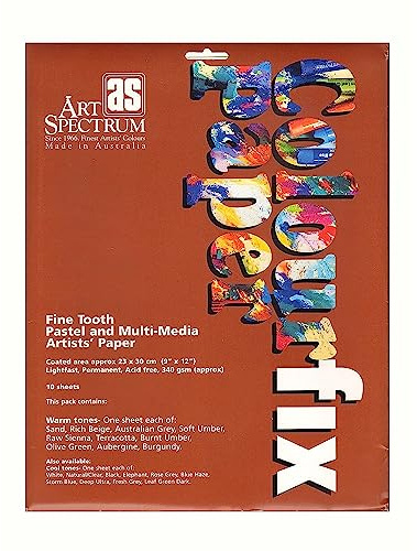 Art Spectrum Colourfix Paper Rainbow Packs warm tones pack of 10