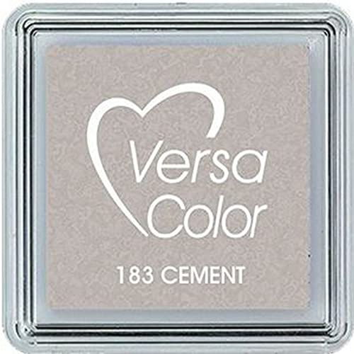 Tsukineko VersaColor Stempelkissen - Grau, Cement - Klein - Deckend, Wassbasis - Wasserfest - Embossing