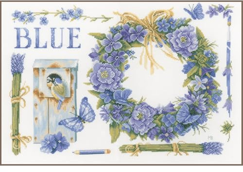Lanarte Lavender Wreath CNTD Fabric