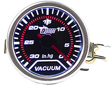 E Support™ 2 52mm LED Auto Universal Vakuumanzeige Vakuum Anzeige Instrument Vakuum Gauge