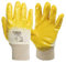 ENVIRO GLOVES 12 Paar gelber Nitril-Handschuh - Größe 9 - sehr flexible Arbeitshandschuhe - Öl- und Fett abweisend - Schutzhandschuhe nach Norm 388-3111