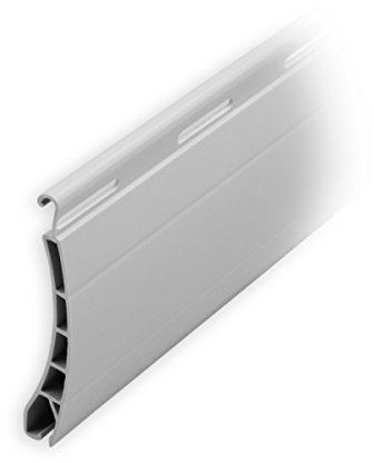 DIWARO Kunststoff Rolladen Ersatzlamelle Profil Pico, Deckbreite 37mm Nenndicke 8mm, Fixlänge 1300 mm in der Farbe Grau (Profil Pico | Farbe Grau | Länge 1300mm)