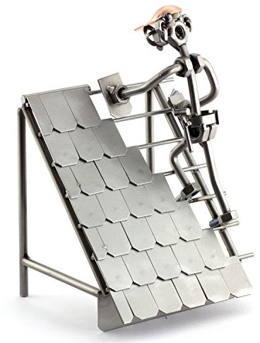 Steelman24 I Schraubenmännchen Dachdecker I Made in Germany I Handarbeit I Geschenkidee I Stahlfigur I Metallfigur I Metallmännchen