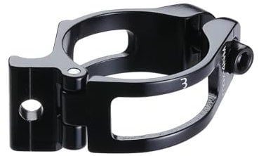 BBB Cycling Front Derailleur Clamp ShiftFix | Lightweight Aluminium Bike Derailleur Mount | Seatpost Tube 34.9mm | BSP-90