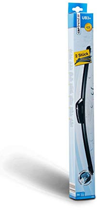 Cartrend 10122 Flachbalkenwischer Set KSN  UB3+  mit Multi-Adapter, Länge 475/475 mm