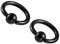 JSDDE Piercing Schmuck,2X Ohr Piercing 6MM Klemmkugelring Ball Closure Ring Cartilage Rook Paar Farbwahl Ohrpiercing(Schwarz)
